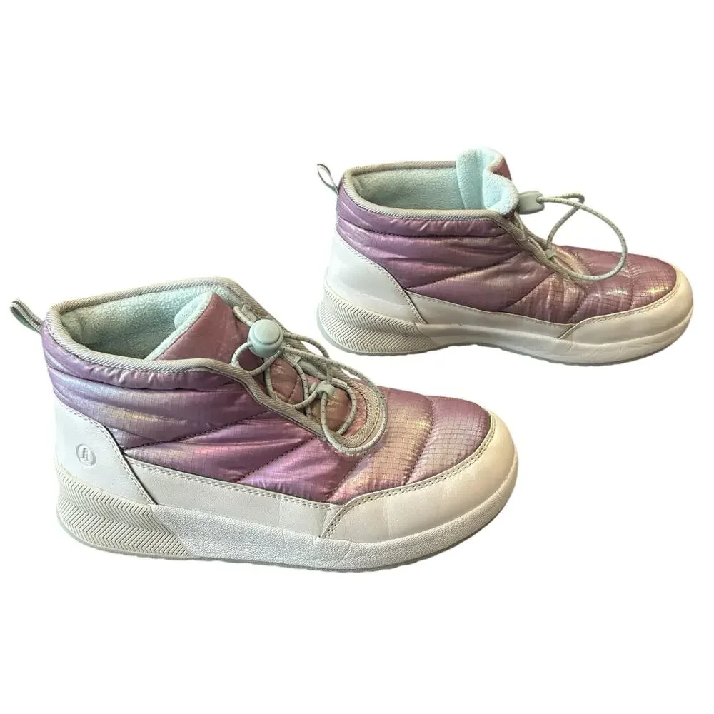 Lands End Girls size 4M Iridescent Snow Boots